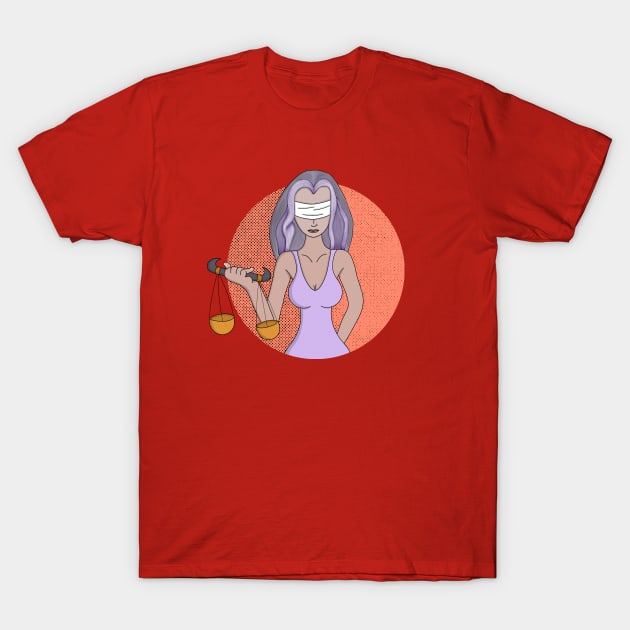 Libra and the Lady of Justice T-Shirt by DiegoCarvalho